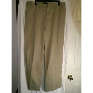 Eddie Bauer Relaxed Fit Khaki Chinos Wrinkle/Stain‎ Resistant Pants 36x32
